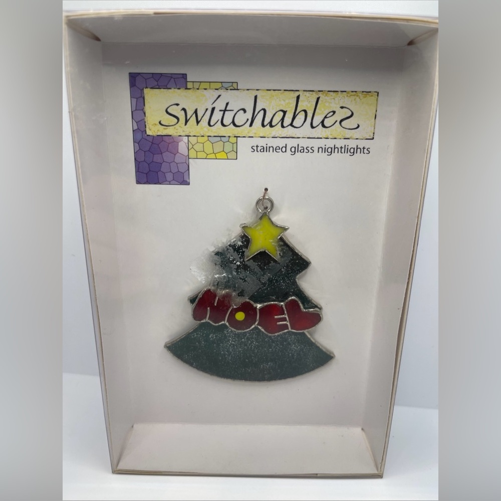 Switchables Stained Glass Noel Christmas Tree Nightlight Cover